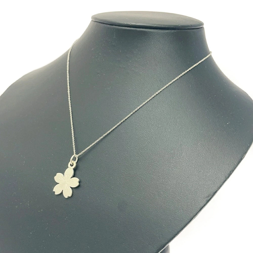 TIFFANYCo Tiffany Silver GO Cherry Blossom Necklace Silver